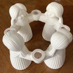 Vintage 1966 Goebel Portuguese Ceramic Advent 4 Candle Holder